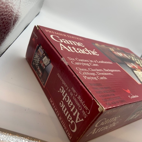 Vintage Sealed Cardinal Game Attaché Six-In-One Small Travel Games - Picture 8 of 14